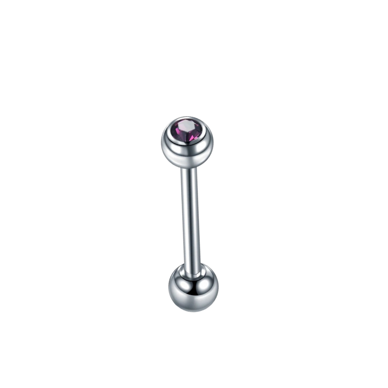 Piercing Langue | Titane et Pierre Violet de chez Avenue du piercing