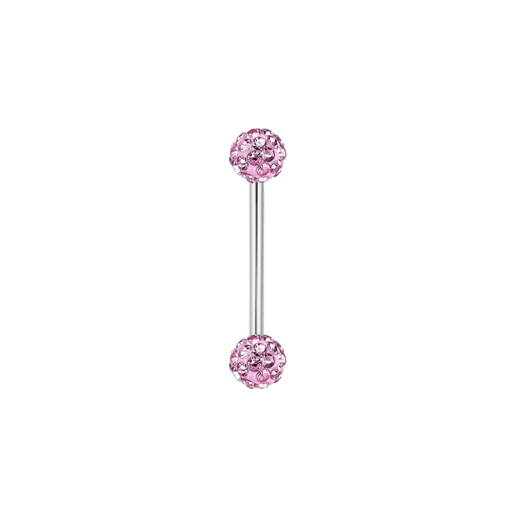 Piercing Langue | Brillance Subtile Rose de chez Avenue du piercing