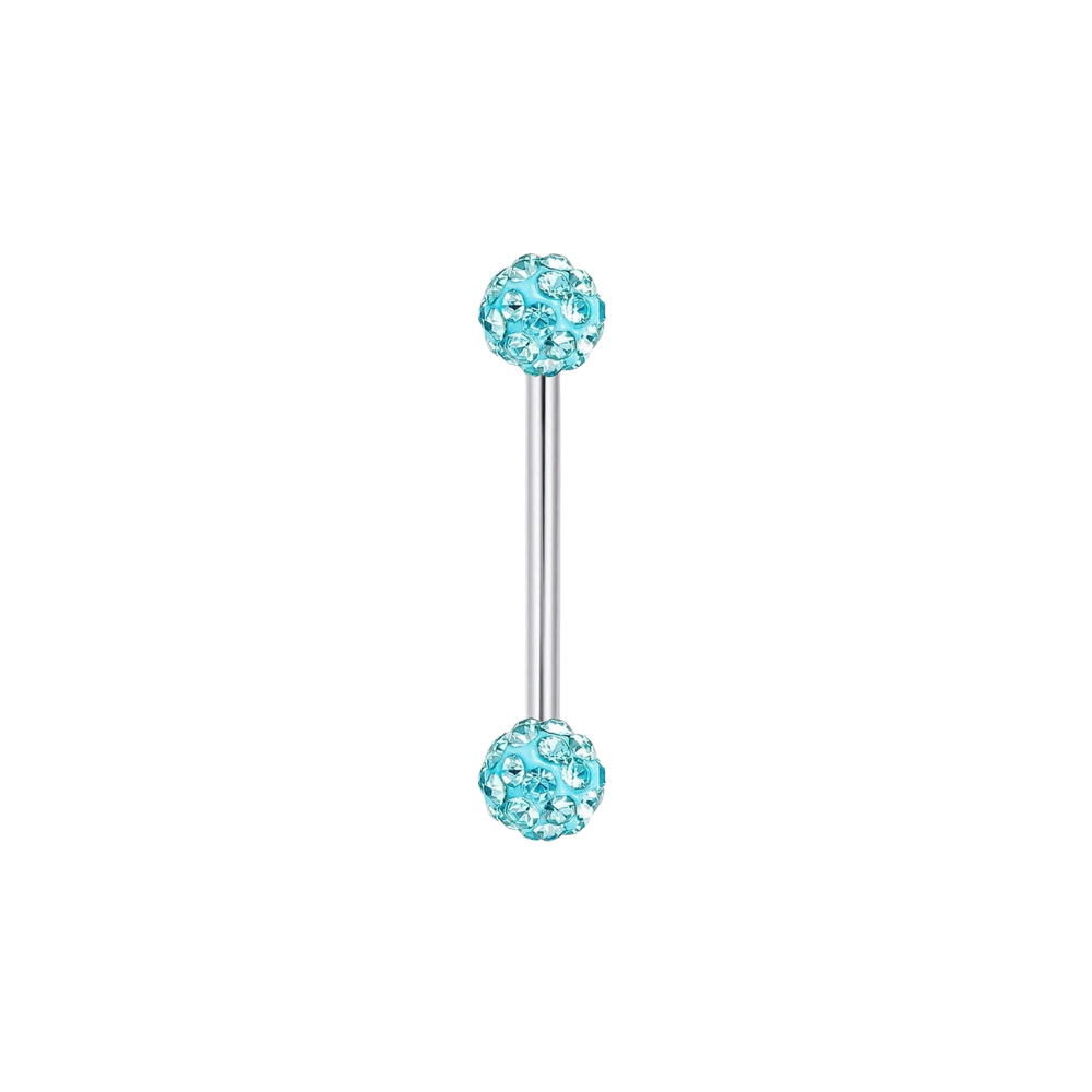 Piercing Langue | Brillance Subtile Bleue de chez avenue du piercing