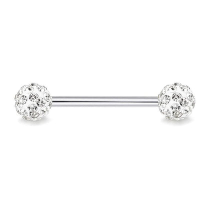 Piercing de langue avec zircons scintillants pour une touche de glamour