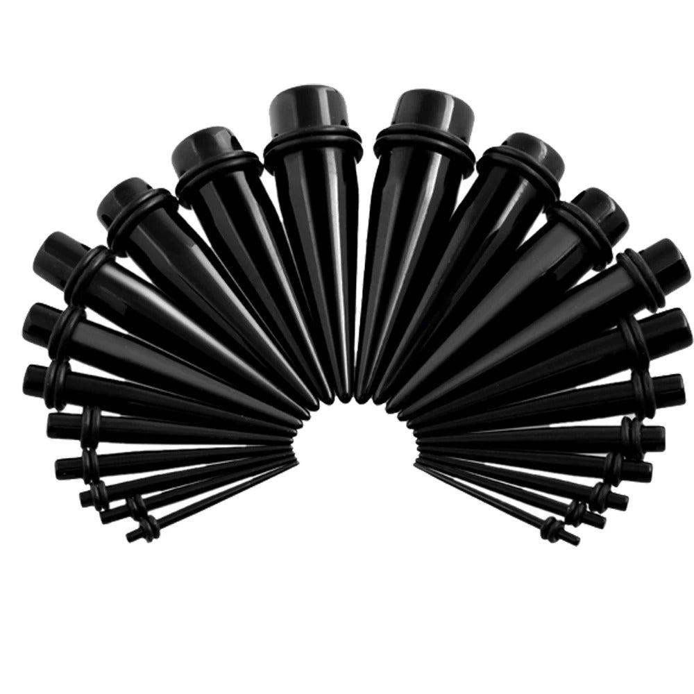 kit tapers pour oreille noir