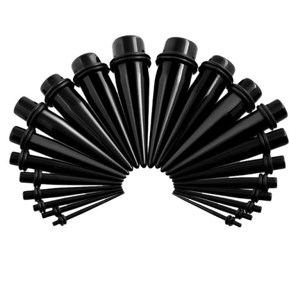 kit tapers pour oreille noir