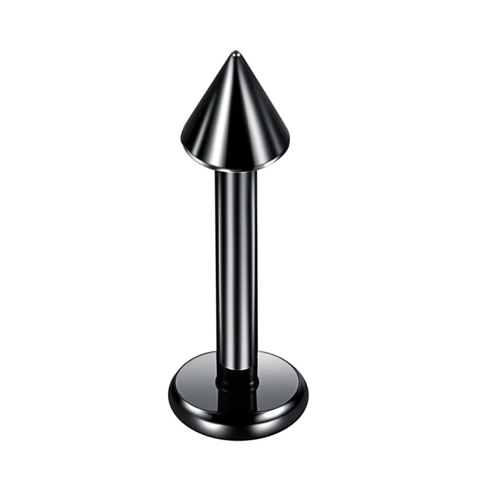 Labret stud noir, élégance moderne pour une présence subtile